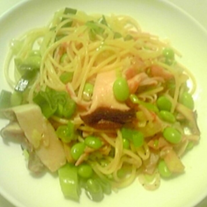 夏においしい♪枝豆たっぷりのパスタ